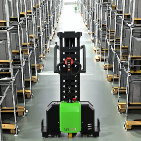 Self Loading Stacker Manufacturer - 1.3 Ton Portable Electric Forklift
