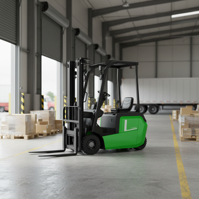 Electric Forklift Supplier - 3-Wheel 1 Ton Portable Standing Truck