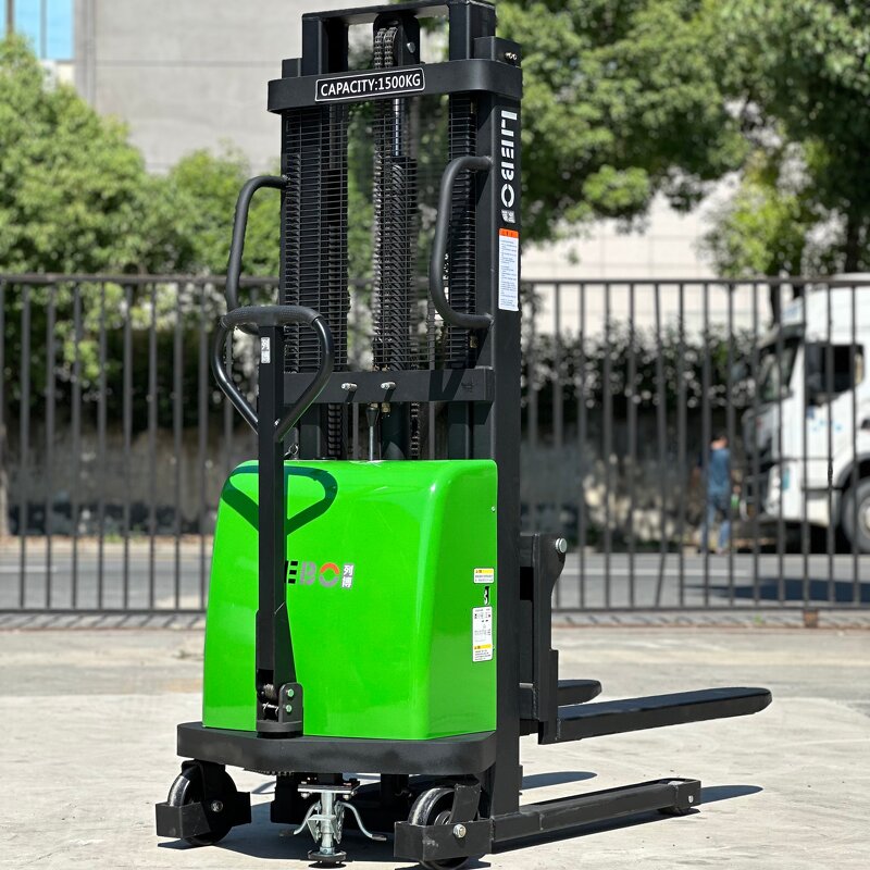 Semi Electric Stacker Supplier - 1500kg 1.6m Warehouse Stacker
