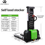Self Lift Stacker Supplier - 1 Ton CE Certified Lithium Battery