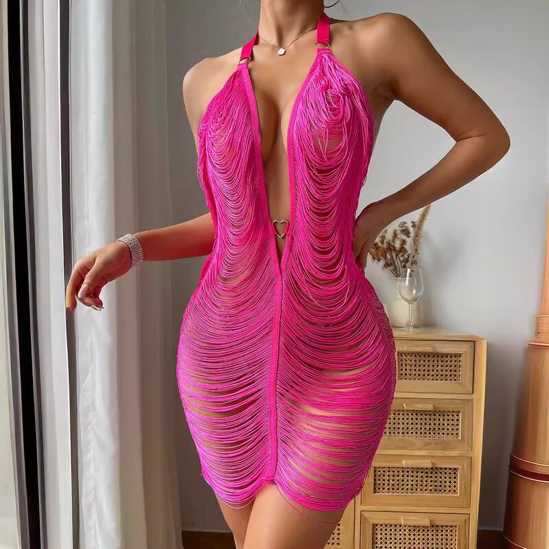 Women's Nightclub Suit Manufacturer - Plus Size Sexy Net Rhinestone Sequin Skirt