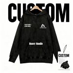 Oversized Hoodies Factory - Men's Heavyweight Zip up Boxy Custom Embroidery