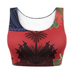 Haiti Flag Tank Top Manufacturer - OEM Women's Yoga Gym Vest Fitness Bra
