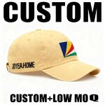 Seychelles Independence Baseball Cap Factory - Flag Embroidery Hat Low MOQ Free Mock-Up