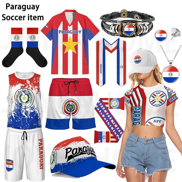 Paraguay Football Fan Items Factory - Breathable Quick Dry Adult Support