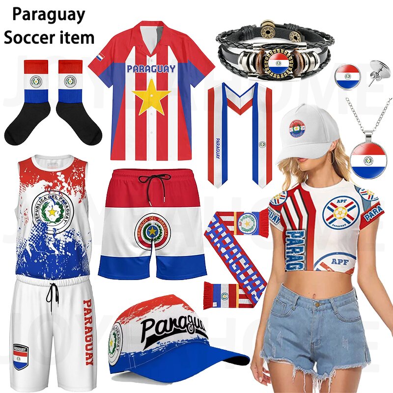 Paraguay Football Fan Items Factory - Breathable Quick Dry Adult Support