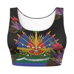 Haiti Flag Tank Top Manufacturer - OEM Women's Yoga Gym Vest Fitness Bra