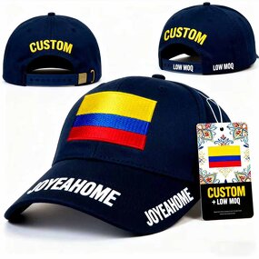 Colombia Independence Baseball Cap Manufacturer - Custom National Flag Embroidery Hat