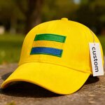 Gabon Flag Baseball Cap Factory - Wholesale Embroidered Patriotic Hat Low MOQ
