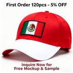 Mexican Flag Baseball Cap Factory - Embroidered Independence Day Hat 20 Years