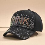Pink Baseball Hat Manufacturer - Secret Pink Bling Stone Rhinestone Covered