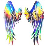 Rainbow Reflective Iron on Patches Factory - Custom Logo Printing Decal for Clothing