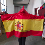 World Cup Flag Poncho Manufacturer - National Flag Cape for Patriotic Activities