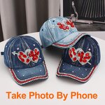 Rhinestone Denim Baseball Cap Factory - Personalized Custom Pattern Bulk Order