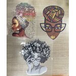 Plastisol Heat Transfer Sticker Factory - 3 Piece Set Lady DIY Decals Stock