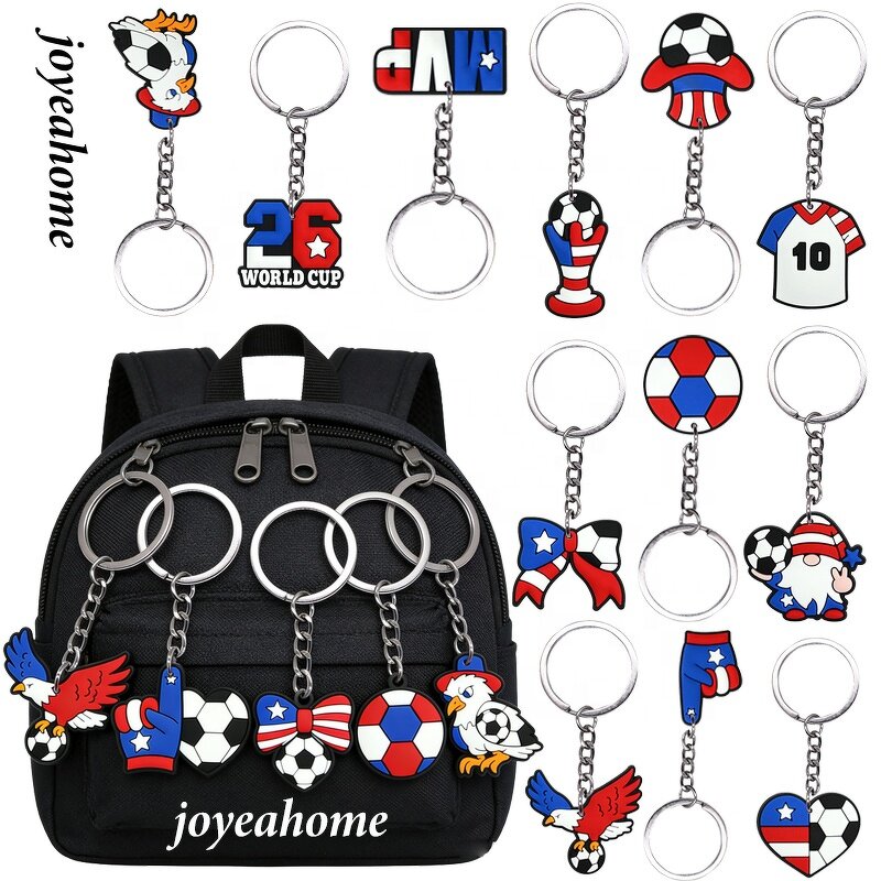 USA Themed Keychain Manufacturer - 2026 World Cup American Flag Fan Gift Car