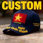Vietnam Flag Baseball Cap Manufacturer - Front Embroidered Patriotic Hat Wholesale