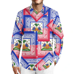 Men's Polo Shirts Factory - 3D Digital Printing Polyester Long Sleeve Hawai