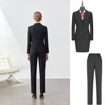 Women's Casual Suit Set Manufacturer - Elegant Solid Blazer Pants Office Wear