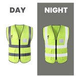 Executive Safety Vest Manufacturer - Unisex Reflective V-Neck Canvas Winter