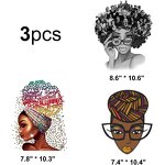 Plastisol Heat Transfer Sticker Factory - 3 Piece Set Lady DIY Decals Stock