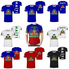 Haiti Flag T-shirts Manufacturer - Custom 3D Printed Soft Polyester Wholesale