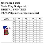 Spain Flag T-shirt Factory - 3D Oversized Polyester Sporty Quick Dry Unisex