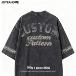 Distressed T-shirt Factory - 300gsm 100% Cotton Washed Customizable Print