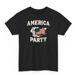 America Party T-Shirt Factory - Cotton Loose Fit Casual Style Elon Musk