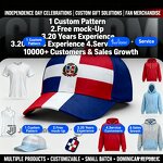 Dominican Independence Products Manufacturer - Custom Flag-Print Hats T-Shirts Hoodies
