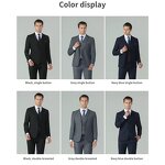 Slim Fit Three-piece Suit Factory - Plus Size Male Gentlemen Wedding Blazer