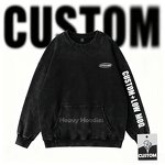 Washed Sweatshirts Manufacturer - 100% Cotton Oversized Plain Blank Embroidered