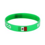World Cup Silicone Wristbands Factory - Custom Country Flags Waterproof Sporty