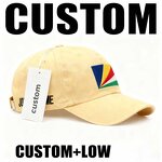 Seychelles Independence Baseball Cap Factory - Flag Embroidery Hat Low MOQ Free Mock-Up