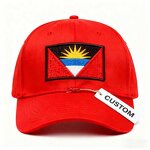 Antigua Flag Baseball Cap Factory - Embroidered Independence Day Hat Customizable