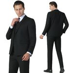 Slim Fit Three-piece Suit Factory - Plus Size Male Gentlemen Wedding Blazer
