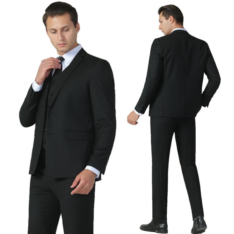 Slim Fit Three-piece Suit Factory - Plus Size Male Gentlemen Wedding Blazer