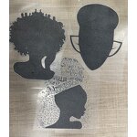 Plastisol Heat Transfer Sticker Factory - 3 Piece Set Lady DIY Decals Stock