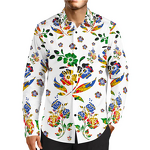 Men's Polo Shirts Factory - 3D Digital Printing Polyester Long Sleeve Hawai