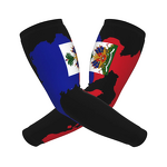 Sun Protection Arm Sleeves Factory - Haitian Flag Sport Fashionable Shield
