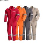 Flame Retardant Coverall Manufacturer - Custom Logo Unisex Reflective Workwear