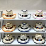 Customizable Cowboy Hat Manufacturer - Vintage Paper Material Unisex Adult Casual