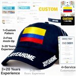 Colombia Independence Baseball Cap Manufacturer - Custom National Flag Embroidery Hat