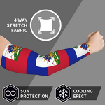 Sun Protection Arm Sleeves Factory - Haitian Flag Sport Fashionable Shield