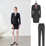 Women's Casual Suit Set Manufacturer - Elegant Solid Blazer Pants Office Wear