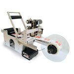 Labeling Machine Factory - Semi Automatic Round Bottle with Printer