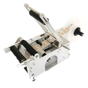 Manual Labeling Machine Manufacturer - Bottle Sticker for Plastic Glass