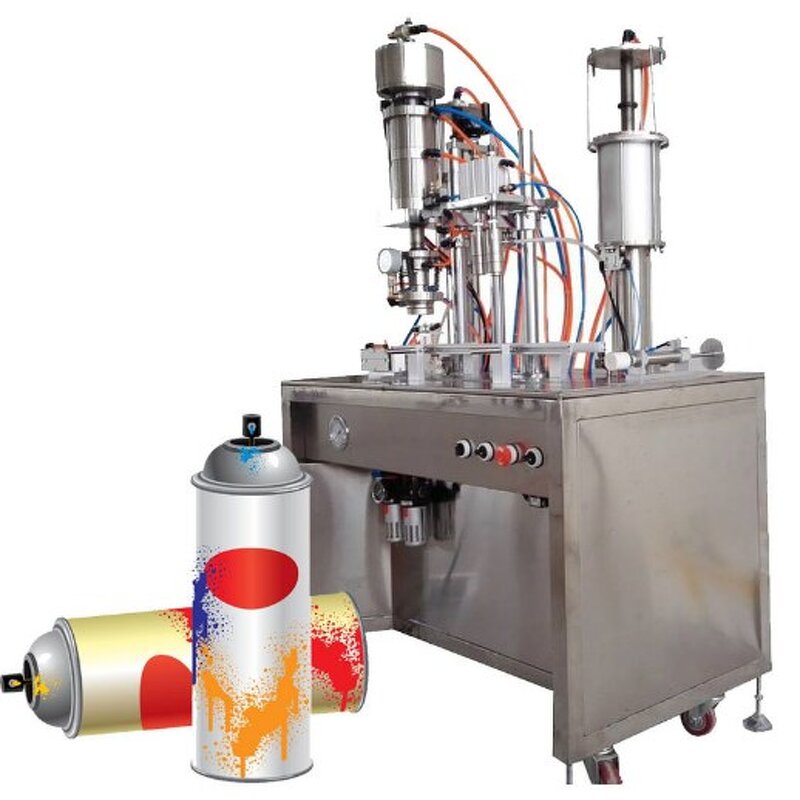 Aerosol Filling Machine Factory - Semi Automatic Spray Can Bottle Filler