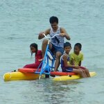 Water Bike Supplier - Promotion Price PVC Inflatable Pedal Bicycle