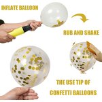 Confetti Latex Balloon Kit Manufacturer - Wholesale 62pcs 12 Inch Pearl Gold Blue